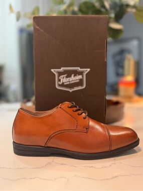 Florsheim Cognac Leather Derby Dress Shoe